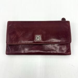 Giani Bernini Leather Burgundy Wallet